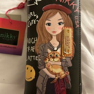 Nikky by Nicole Lee wallet double zip